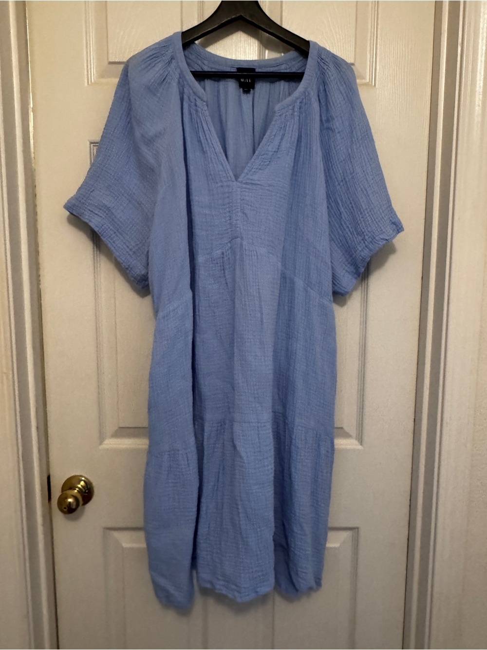 GAP | Women’s Cotton Gauze Dress Blue Relaxed Fit Size XXL